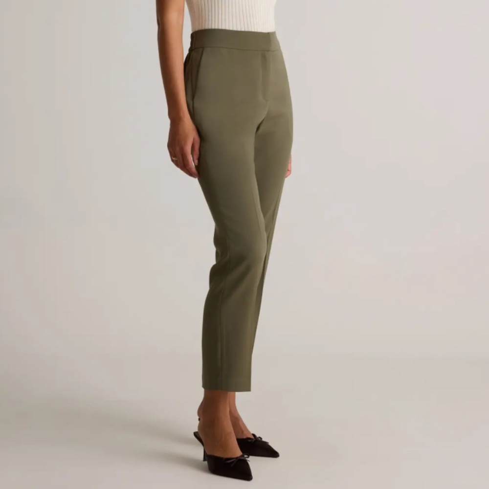Quince Stretch Crepe Ankle Pants